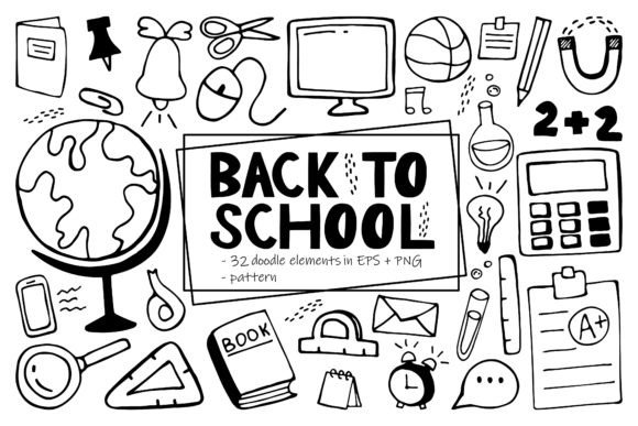 Back to School Doodle Bundle: A Creative Resource for Every Project