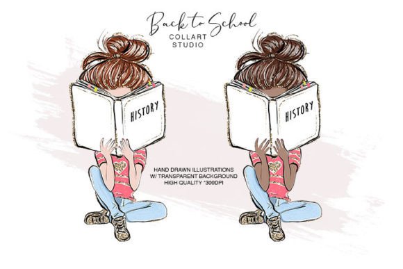 Back to School Girl Illustration: A Creative Resource for Every Project