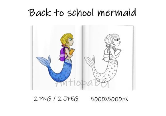 Back to School Mermaid: A Whimsical Design for Creative Expression
