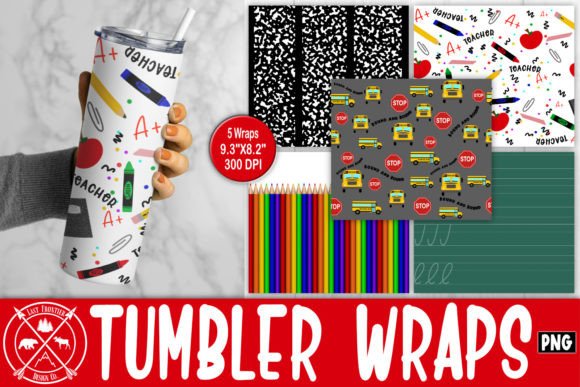 Back to School Tumbler Wrap Sublimation