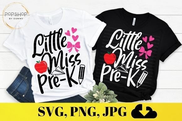 Little Miss Pre K Back to School: A Versatile Digital Design for Educators and Creators