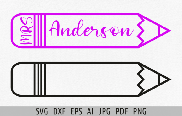 Pencil Svg Back to School Svg Teacher