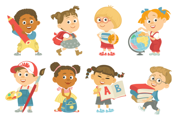 School Kids. Back to School, Happy Child